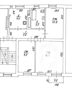 3-к квартира, 2/3 эт., 57м²